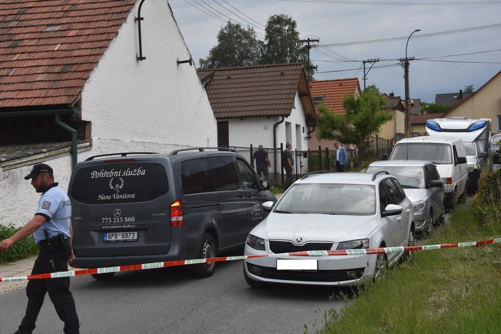 Místo vraždy ve Zdemyslicích na Plzeňsku.