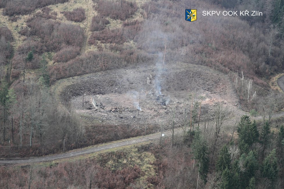 Sklad číslo 12, který explodoval ve středu 3.12.2014