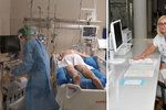 Pracoviště Anesteziologicko- -resuscitační kliniky ve Fakultní nemocnici u sv. Anny. Zde se na speciálních přístrojích léčí pacienti s nejtěžším průběhem covidu-19.