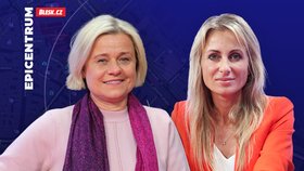 Europoslankyně Dita Charanzová (ANO) a Veronika Vrecionová (ODS) v Epicentru Blesku
