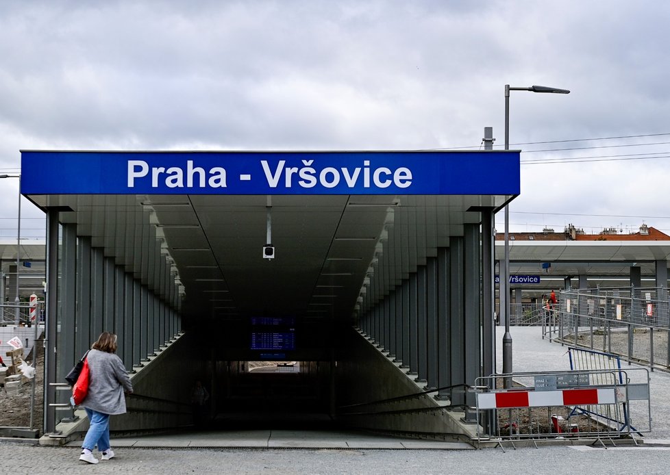Nově zrekonstruovaná železniční stanice Praha-Vršovice. (24. září 2021)
