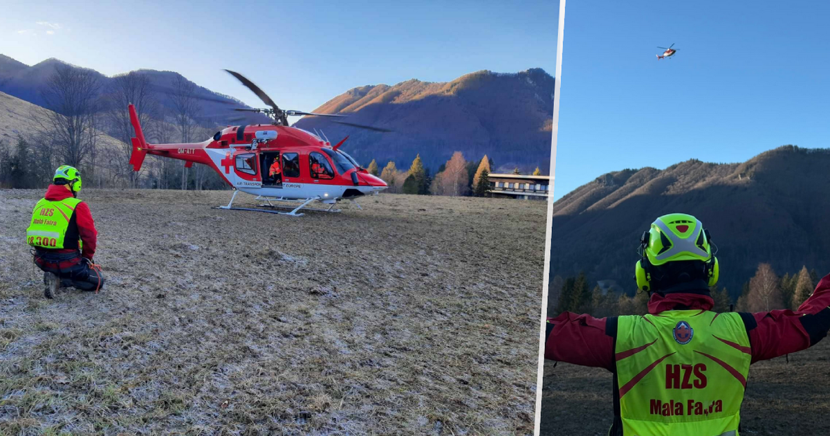 Malá Fatra: Rescate de un turista checo, ¿se desmayó y se rompió el tobillo?