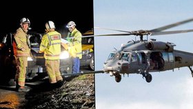 V Anglii se zřítil americký bojový vrtulník Pave Hawk. Čtyři členové posádky zemřeli.