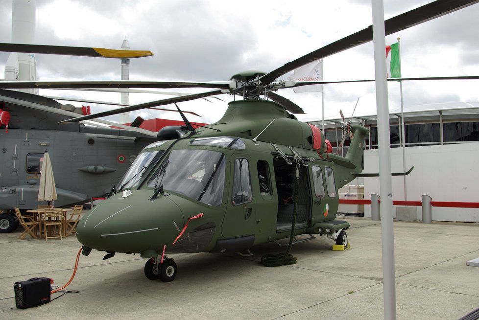 Vrtulník AgustaWestland AW139M od firmy Leonardo.