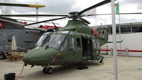 Vrtulník AgustaWestland AW139M od firmy Leonardo.