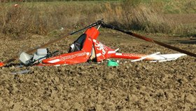 Na Blanensku se zřítil vrtulník - ilustrační foto