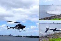 VIDEO děsivé nehody: Vrtulník plný lidí se zřítil do vody!