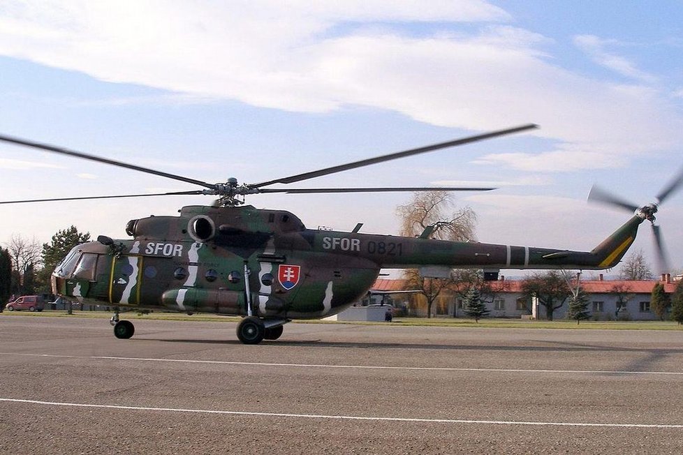 Vrtulník Mi-17 slovenské armády