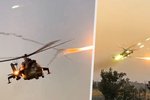 Vrtulníky Mi-24, které Česko předalo Ukrajině, nasazené na bojišti.