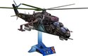 Papírový model vrtulníku MI 35/24 V v časopisu ABC na stojanu