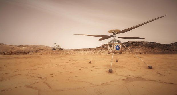 Roztoč to! NASA pošle na Mars vrtulník