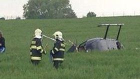 U Prahy havaroval vrtulník
