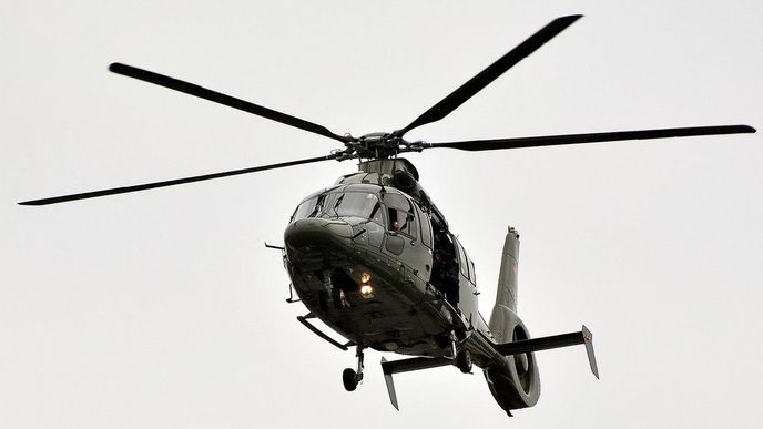 Vrtulník německé policie