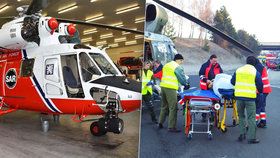 Vrtulník Sokol má nalétáno rekordních 5000 hodin. Zasahoval každý den posledních 20 let. Byl i u tragické nehody francouzského autobusu v roce 2013.