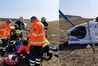 Na letišti u Kladna se zřítil vrtulník! Zasahovali záchranáři i letecká služba