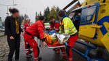 Chlapeček (1) na Šluknovsku sáhl na rozpálený gril: Letěl pro něj vrtulník