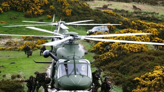Vrtulníky AW139 v irské armádě