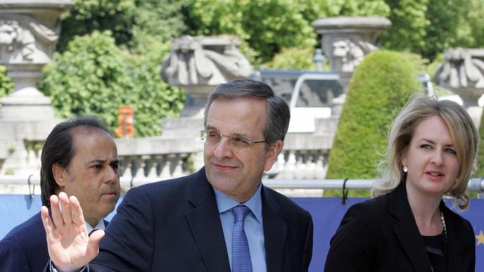 vůdce řecké opozice Antonis Samaras