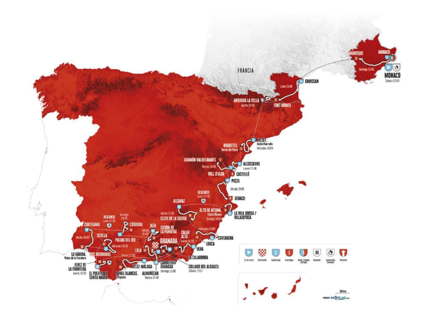 Mapa Vuelta 2026 Mapa Vuelta 2026