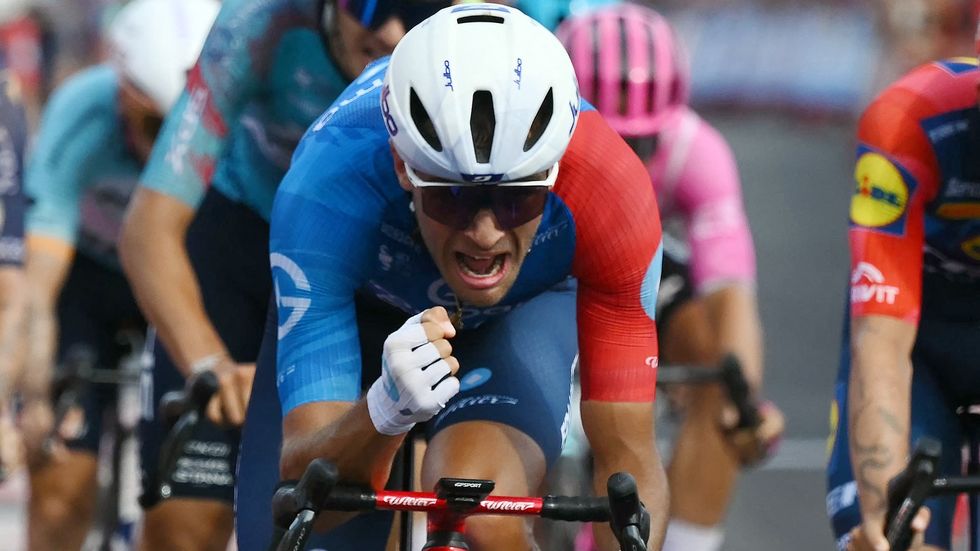 Bastien Tronchon v závěru desáté etapy Vuelty