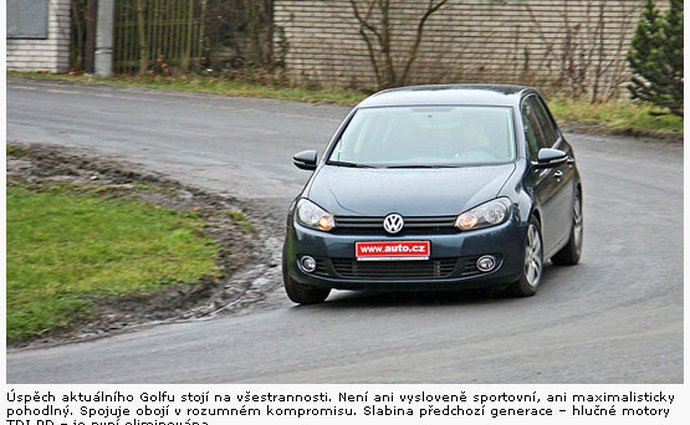 vw golf testy nizsistredni