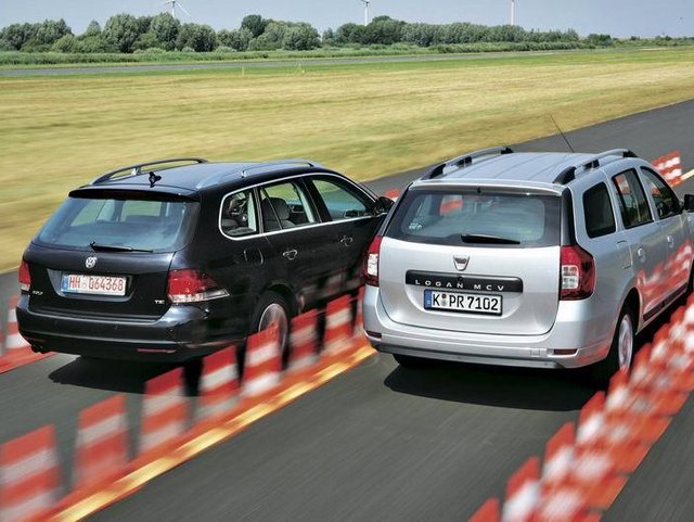 VW Golf VI Variant vs. Dacia Logan MCV