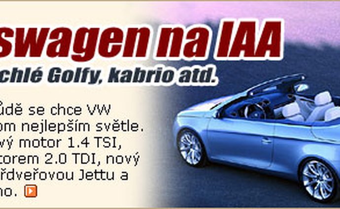 VW na IAA: Rychlé Golfy, kabrio atd.