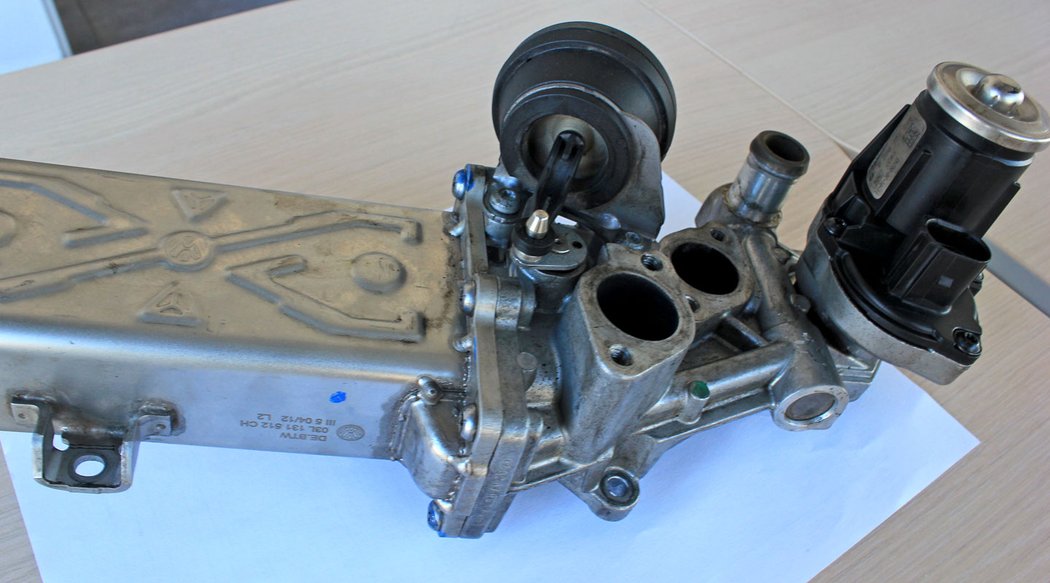 EGR ventil na motoru 1.6 a 2.0 TDI