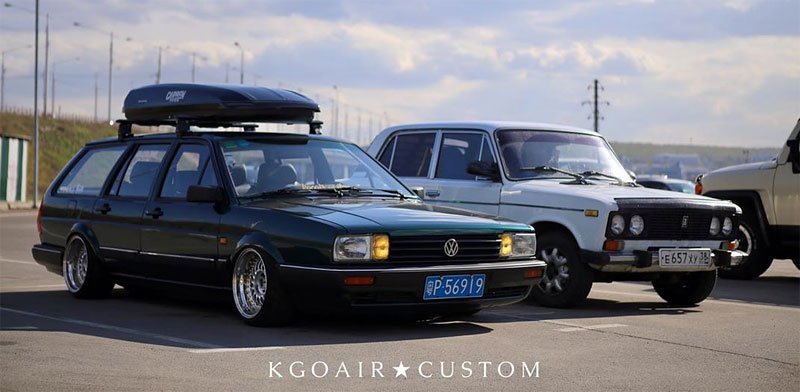 Nadšenec vyrazil na rakouský sraz GTI-Treffen z Číny. Ve starém Passatu