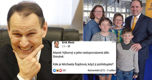 „Prase a ubožák.“ Za útok na Výborného a děti to schytal Zemanem oceněný novinář Best