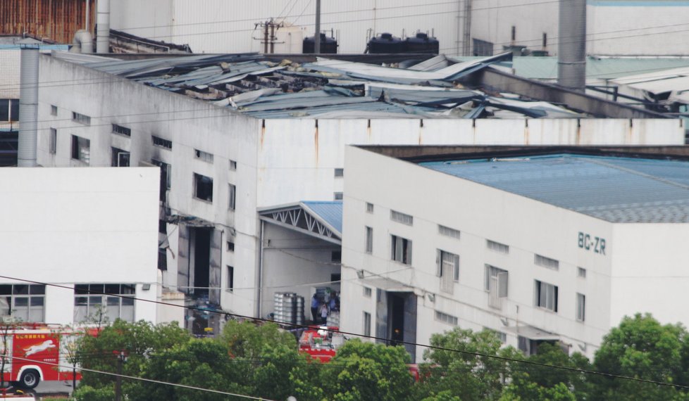 Podle CCTV výbuch nastal v továrně Zhongrong Plating.