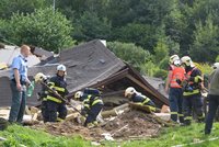 Exploze na Děčínsku: Výbuch srovnal dům se zemí