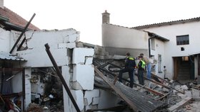 Výbuch v garáži v Hluku na Uherskohradišťsku