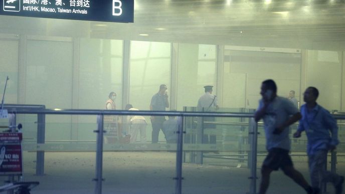 Výbuch na letišti v Pekingu