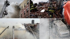 V New Yorku se po explozi zřítily dvě budovy