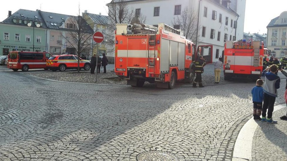 Výbuch na radnici v Rýmařově