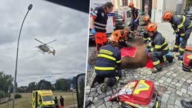 Výbuch při opravě vodovodního potrubí v Kroměříži