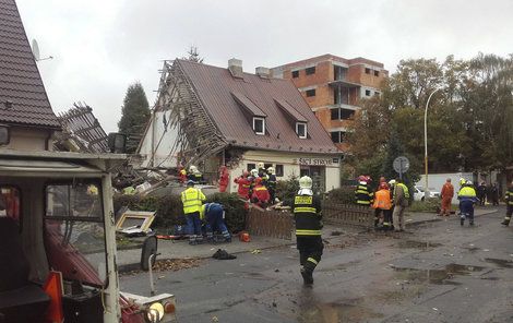 Po výbuchu zbyly z domu v ulici 5. května jen trosky.