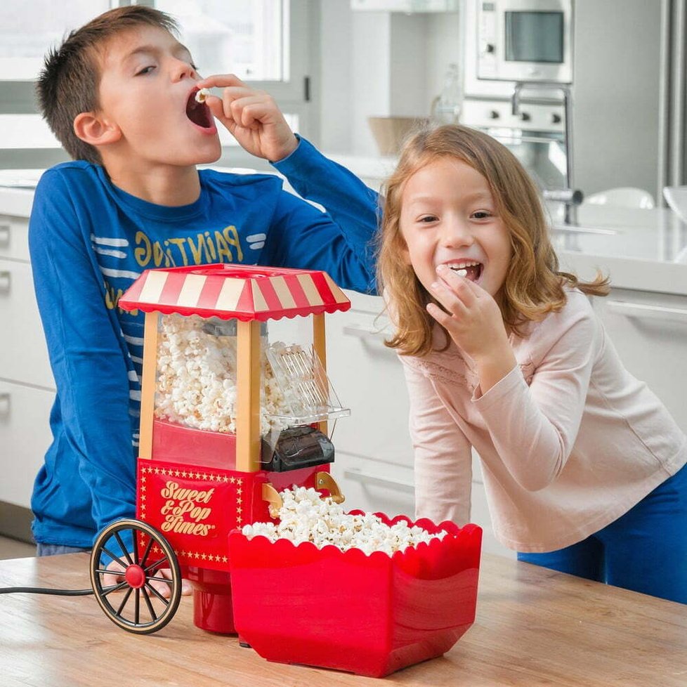 Červený popcornovač InnovaGoods Popcorn Maker1000, www.bonami.cz, 1690 Kč