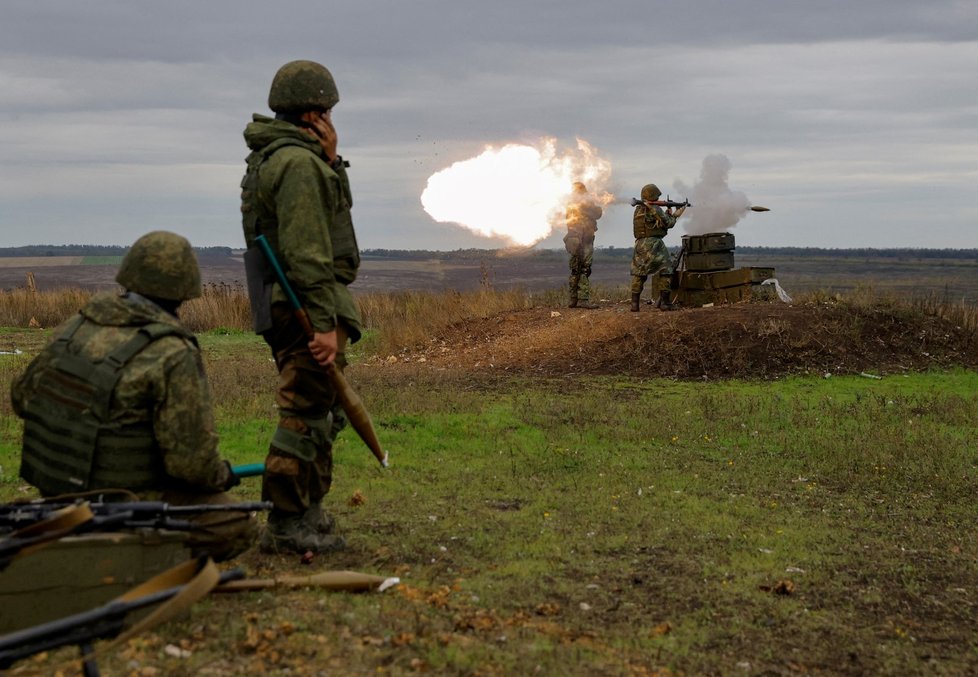 Výcvik ruských rezervistů na Donbase (4. 10. 2022)