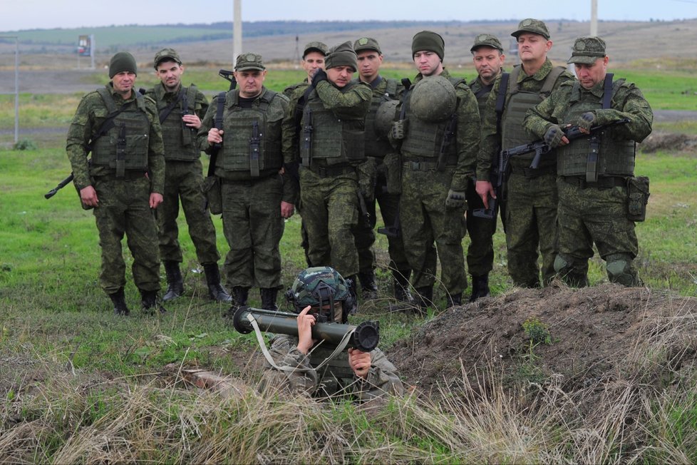 Mobilizace v Rusku: Výcvik v Rostovské oblasti (4. 10. 2022).