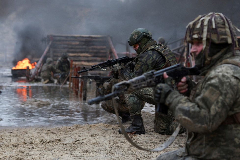 Psychologický výcvik ukrajinských vojáků (11. 3. 2023)