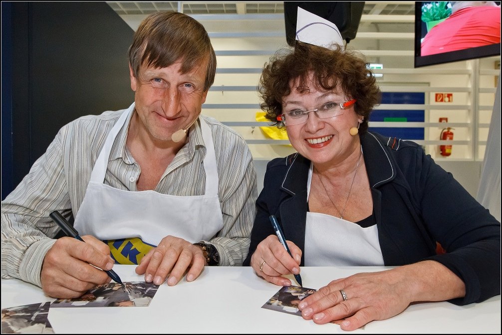 Vedle vaření slavná dvojice rozdala i několik autogramů