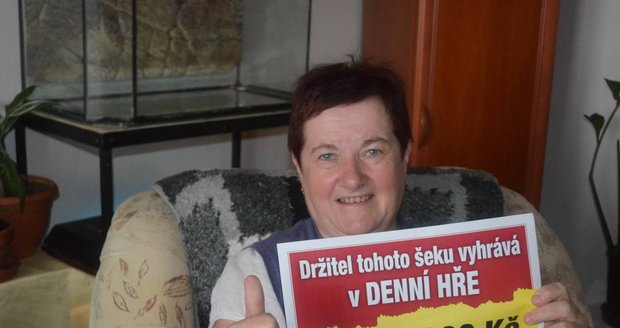 Šťastná výherkyně Božena Pospíšilová (58).