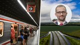 Je Praha opravdu tak bohatá? Stavět metro D a okruh bez peněz státu je nereálné, varuje náměstek 