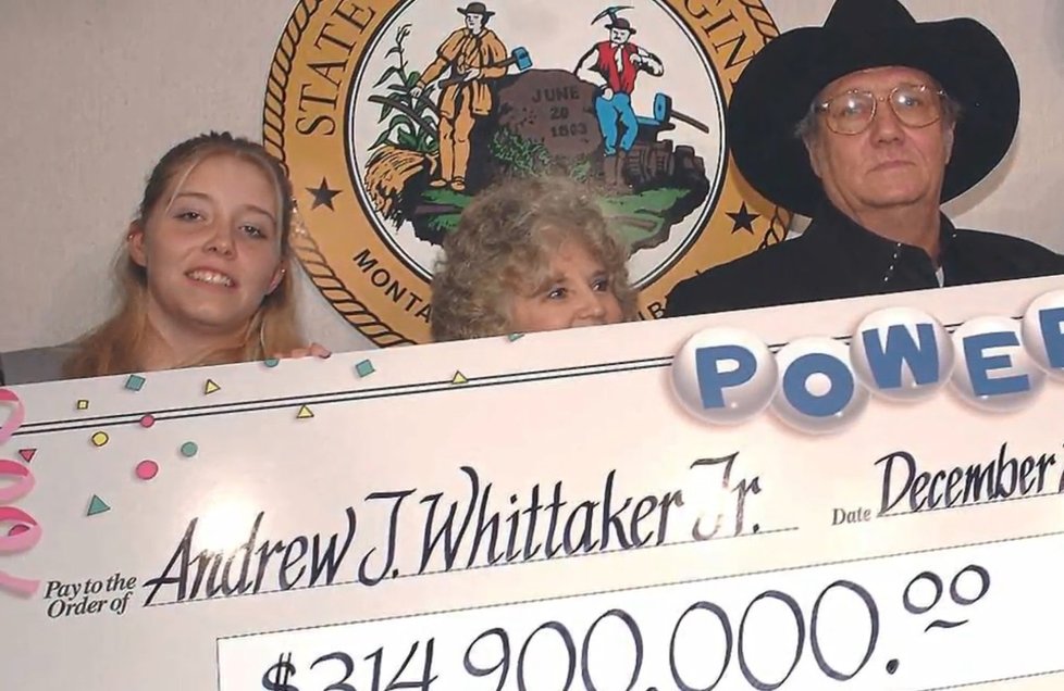 Jack Whittaker lituje dne, kdy vyhrál v loterii.