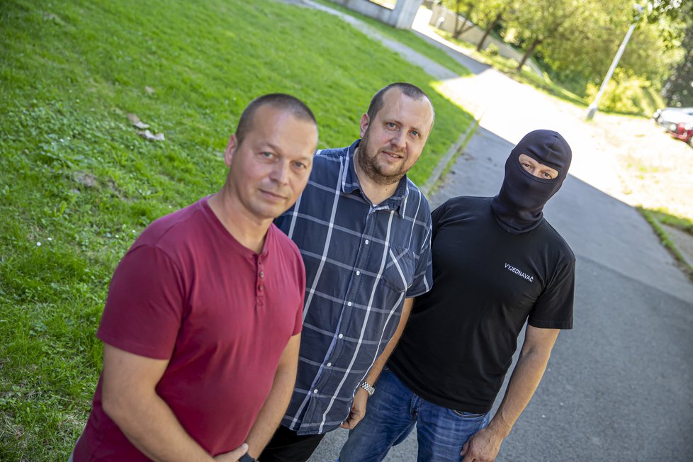 Vyjednavači z pražské policie.