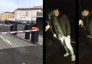 Policisté pátrají po tomto muži, který zničil závory na Mendlově náměstí v Brně.