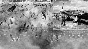 Nově zveřejněné fotografie odhalují hrůzy při vylodění v Normandii.
