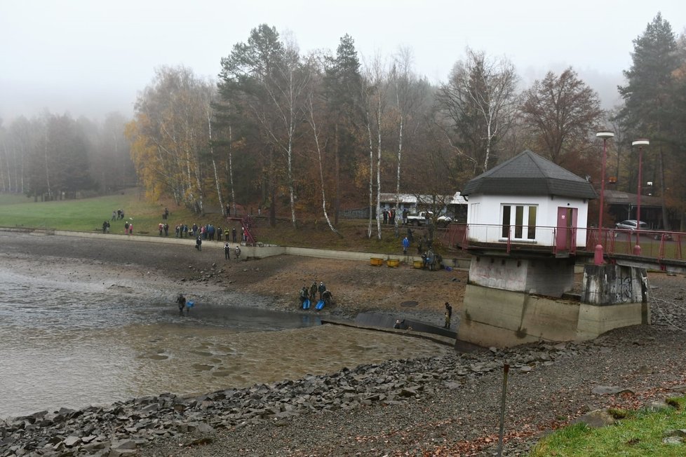 Deset metráků kaprů, línů, amurů a plotic vylovili o víkendu rybáři z blanenské nádrže Palavy.